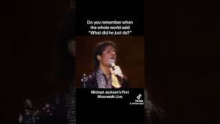 Michael Jackson’s First Moonwalk🕺🏽 michaeljackson moonwalk billyjean thriller [upl. by Airotal]