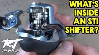 Whats Inside A Shimano STI Shifter How Do STI Shifters Work [upl. by Gnehc]