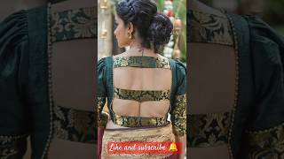 trending saree blouse designsdeep back neck designssaree lehnga blouse ideaspartywear blouse [upl. by Yojenitsirk]