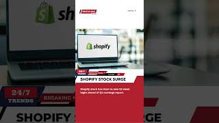 Shopify Stock Surge 📉  Trending Now  ShopifyStock Earnings Shopify [upl. by Agee]