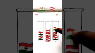 🇮🇳🇦🇹 Jana gana Mana  Independence Day Drawing Republic Day shorts flagdrawing art [upl. by Suoivatra]