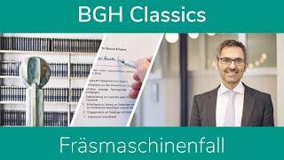 BGH Classics Fräsmaschinenfall [upl. by Revart]