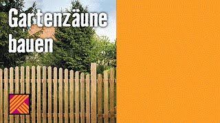 Zäune bauen  HORNBACH Meisterschmiede [upl. by Aelc]