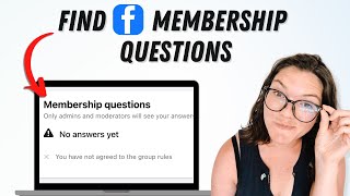 How to See Facebook Group Membership QuestionsAnswers Tutorial [upl. by Padraig]