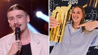 NRJ Music Awards 2024  Héléna Bailly gagne un prix face à Pierre Garnier [upl. by Natelson]