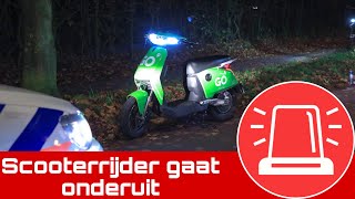 Bestuurder Go Sharingscooter gaat onderuit op fietspad in Amersfoort  Hulpdiensten Amersfoort eo [upl. by Anatak]