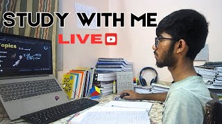 Study with me live  Rain sound pomodoro  JEE 2025 [upl. by Kcirdahs12]