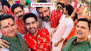 Yeh Rishta Kya Kehlata Hai UPDATE Rohit Purohit Ne YRKKH Ke Actors Ke Saath Ki Masti Kheli Holi [upl. by Ahsilem]