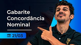 Gabarite Concordância Nominal em Concursos [upl. by Ladnek]