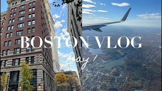 Vlog Boston day 1 travel day Faneuil Hall Quincy Market amp more ✩ ✈️ [upl. by Lyndsie]