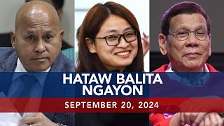 UNTV Hataw Balita Ngayon  September 20 2024 [upl. by Nyrat923]