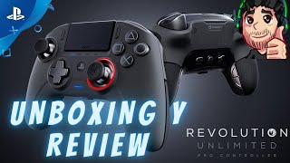 Nacon Revolution Unlimited Pro Controller PS4  Unboxing y Review [upl. by Akir]