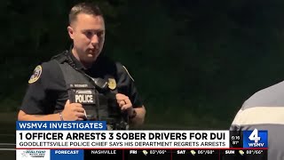 1 officer arrests 3 sober drivers for DUI [upl. by Onaicul621]