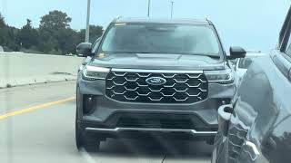 ALL NEW 2025 FORD EXPLORER SPOTTED FREEWAY DRIVING [upl. by Ahidam539]