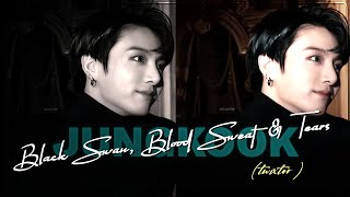 Jungkook  Black Swan Blood Sweat amp Tears twixtor in 4K [upl. by Xenophon]