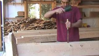 How to Cut a Timber Frame Mortice [upl. by Evin]