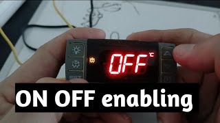 how to switch on and off dixell controller  dixell controller display settings zkmultitech [upl. by Valenza565]