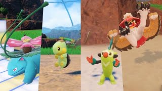 This game has so many Animations All Grass Starters [upl. by Rycca]