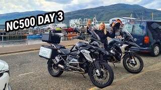 NC500 Scotland Trip Day 3  Riding BMW R1250GS Motorcycles  Gairloch to Ullapool [upl. by Salisbarry]