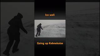 Climbing Kebnekaises ice wall adventure mountains explore [upl. by Tnerual486]