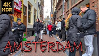 4K HDR How to Discover Amsterdam Nieuwe Hoogstraat Dam 9 Streets and Jordaan 🇳🇱 January 2024 [upl. by Chellman425]