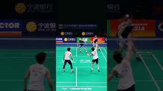 badminton badmintonindonesia badmintonlovers badmintonplayer trickshots trickshots highlights [upl. by Ainaznat]