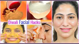 Diwali FACIAL Hacks  Skincare GlowingSkin Remedy Anaysa [upl. by Alf]