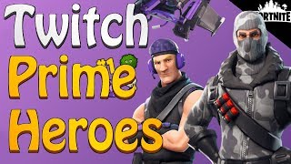 FORTNITE  How To Get Twitch Prime Heroes For Free Havoc And Sub Commando [upl. by Elaen491]