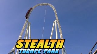 STEALTH  Thorpe Park 4k [upl. by Ariet]