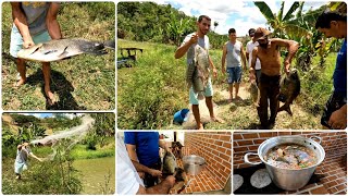 OLHA SÃ“ O TAMANHO DESSES PEIXES QUE PESCAMOS PARA FAZER O PIRÃƒO DO ALMOÃ‡O  TURMA ANIMADA [upl. by Bette-Ann]