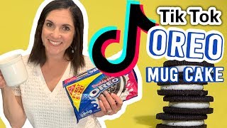 We Tried the Oreo Mug Cake  2Ingredient TikTok Dessert Recipe  Taste Taste  MyRecipes [upl. by Ailil]