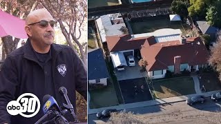 Officials identify man and woman found dead in backyard of Reedley home  PRESS CONFERENCE [upl. by Wolenik151]