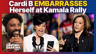 Cardi B EMBARRASSES Herself at Kamala RALLY With Trump Deranged Speech [upl. by Olympe]