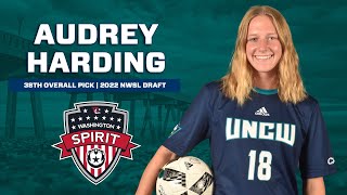 Audrey Harding 2022 NWSL Draft Selection Dec 18 2021 [upl. by Oloapnaig]