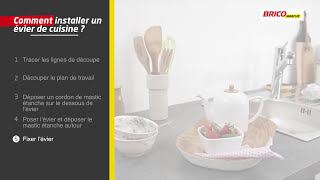 Comment installer un évier de cuisine  Bricomarché [upl. by Ysus]