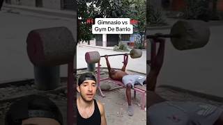 Gimnasio vs Gym De Barrio fitness gym viral [upl. by Schwejda]