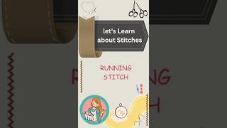 Running Stitch  Types of Stitches [upl. by Yngad]