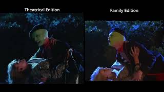 The Mask Theatrical Edition vs Family Edition  Park scene comparison [upl. by Nybor]