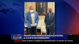 Presidente Danilo Medina recibe en el Palacio Nacional al alcalde de Santo Domingo Norte [upl. by Egduj]