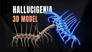 Hallucigenia  Free 3D Model [upl. by Alacim]