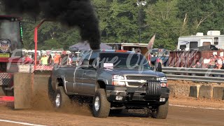 Truck Pulling COTPC Work Stock Diesel Trucks Pickaway County Fair Circleville OH 2024 [upl. by Harpp]