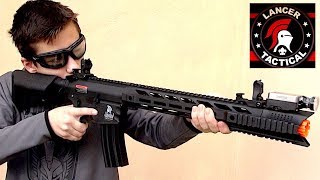 Lancer Tactical LT25 Interceptor SPR  Airsoft Gameplay [upl. by Sy290]