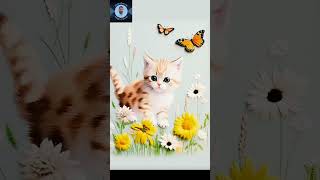 Cute Baby cat Doll Animation for Kids 🐈 [upl. by Udenihc]