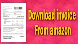 How to get invoice copy from amazon  how to download invoice from amazon app [upl. by Haela]