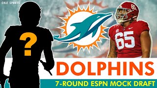 ESPN’s 2024 Dolphins Mock Draft 7Round Miami Dolphins Draft Picks For 2024 NFL Draft [upl. by Charmine695]