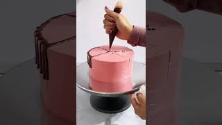 Chocolate Drip Cake Design Tutorial cake cakedecorating shortsvideo short [upl. by Rahel619]