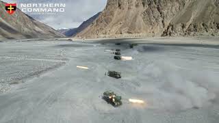 Indian Armys Northern Command conducted live firing drills of Pinaka amp Grad MLRS in Eastern Ladakh [upl. by Shaia695]