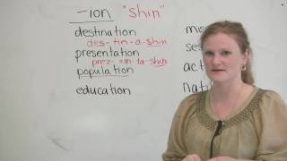 English Pronunciation  Words ending with ION [upl. by Ariadne]