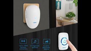 Wireless Doorbell KERUI M521 home security wireless doorbell [upl. by Archambault]