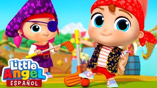 Mini Golf En Familia  Caricaturas  Canciones Infantiles🎵 Little Angel Español [upl. by Aina]